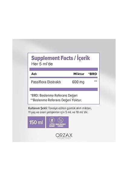 Ocean Passiflora 600 Mg Takviye Edici Gıda Şurubu 150 ml fiyatları