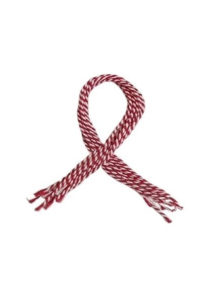 Marifetlerim - Kırmızı Beyaz Marteniçka Bilekliği 30 cm 10 Adet
