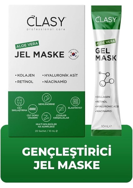 Aloe Vera Jel Maske – Organik Aloe Jel ile Yüz ve Cilt Bakımı – Güneş Yanığına Karşı Ferahlatıcı Maske – Seyahat Boyu Nemlendirici, 10 Ml.