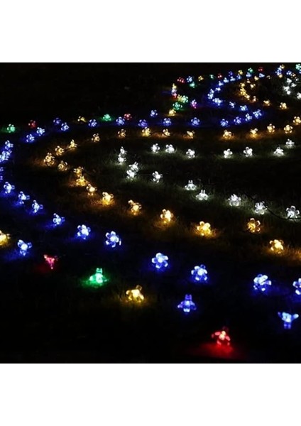 Solar Güneş Enerjili Rgb Gökkuşağı 30 LED Çiçek Zinciri Kiraz Çiçeği IP65 Su Geçirmez Solar Işık Zinciri Dış Mekan Bahçe Veranda Avlu Çardak Noel Ağacı Partiler (Rgb Gökkuşağı) modelleri