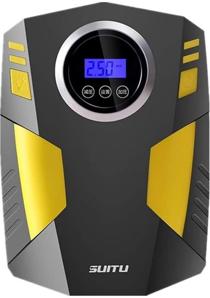 Hava Lastik Şişirme Kompresörü Göstergeli Oto Lastik Pompası