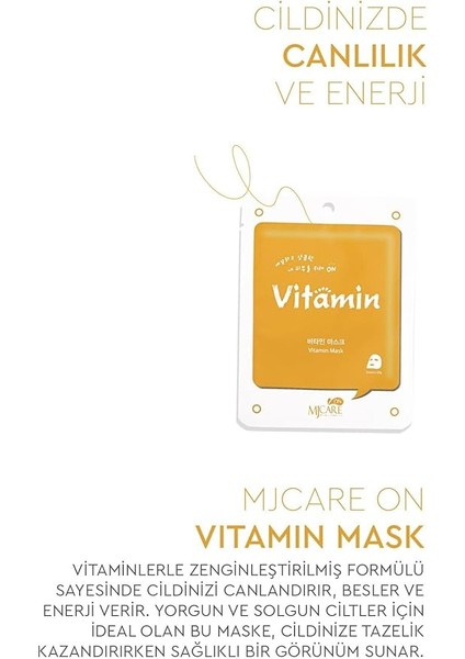 On Vitamin Mask Vitaminli Yüz Maskesi 5'li fiyatları