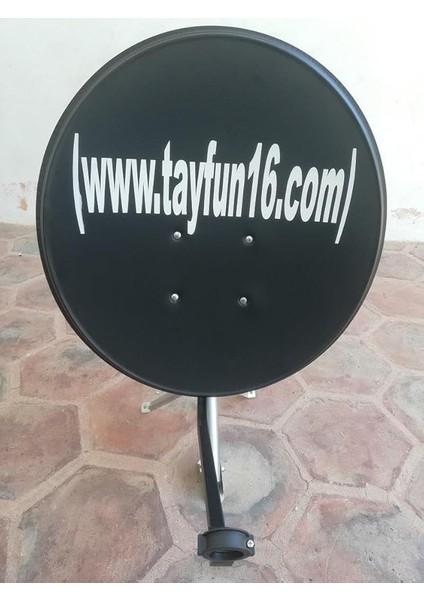 Siyah 70 cm Full Hd 4K Uydu Çanak Anteni-Antrasit