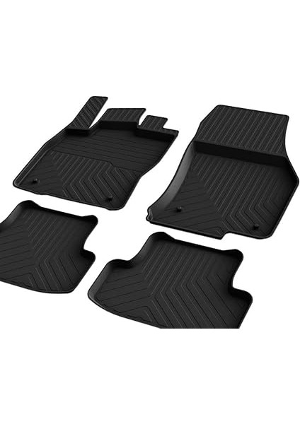 Autoaccessories Volkswagen Polo 6.5 Makyajlı ile Uyumlu 4d Havuzlu Kauçuk Paspas 2021 ve Üstü modelleri