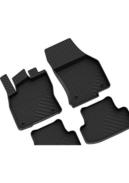 Autoaccessories Volkswagen Polo 6.5 Makyajlı ile Uyumlu 4d Havuzlu Kauçuk Paspas 2021 ve Üstü fırsatları