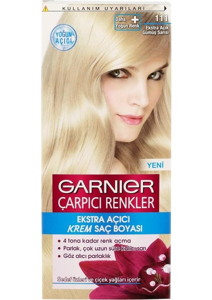 Çarpıcı Renkler Saç Boyası 111 Ekstra Açık Gümüş Sarısı fırsatları