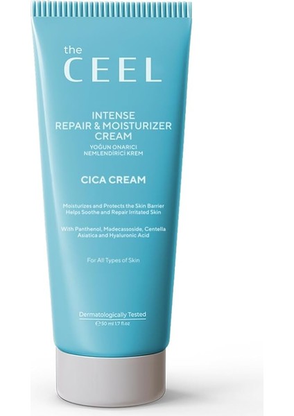 Ceel Yoğun Onarıcı ve Nemlendirici Bariyer Koruyucu Madecassoside Özlü Cica Krem 50 ml