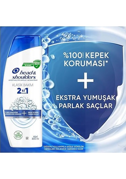 & Shoulders Klasik Bakım 2'si 1 Arada Kepeğe Karşı Etkili Şampuan 300ML modelleri