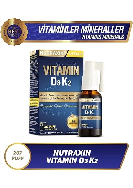 D3K2 Vitamin 30 ml modelleri