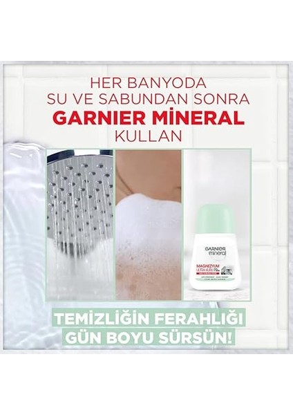 3'lü Mineral Magnezyum Ultra Kuru Roll-On Deodorant Seti fırsatları