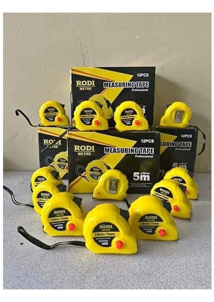 Şerit Metre 5 Metre * 25 mm Kilitli Askılı fiyatları