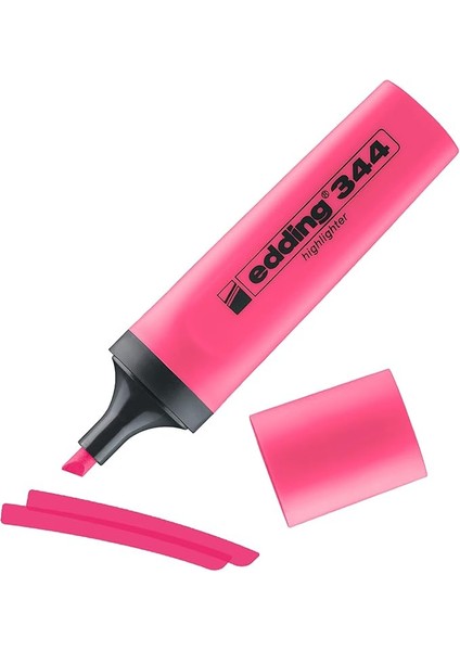 344 Fosforlu Kalem - Pembe - 1 Fosforlu Kalem - 2-5 mm Kesik Ucu