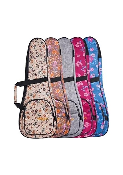 04 Serisi Soprano Ukulele Çantası - Hibiskus Pembe modelleri