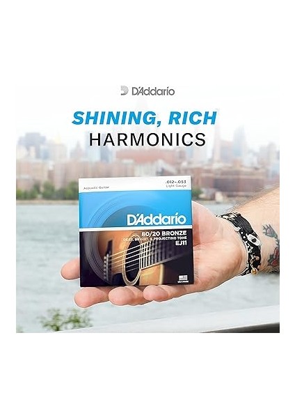 EJ36 Akustik Gitar Tel Seti 12 Telli, ( .010-.047) Ligh fırsatları