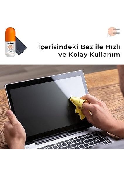 Telefon, Tablet ve Bilgisayar Için 100 ml Ekran Temizleyici Sprey & Mikrofiber Bez indirimleri