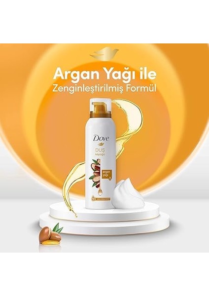 Argan Yağı Duş Köpüğü,10 Kat Daha Yoğun Köpüğe Sahip Kremsi Formül, 200 Ml, Beyaz fırsatları