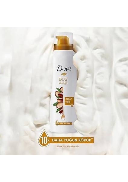 Argan Yağı Duş Köpüğü,10 Kat Daha Yoğun Köpüğe Sahip Kremsi Formül, 200 Ml, Beyaz indirimleri