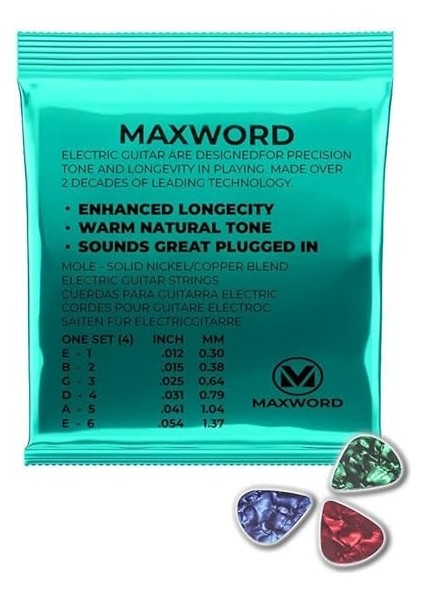 Gt-Electric Kaliteli Elektro Gitar Teli 1 Takım Set (Pena Hediye) fiyatları