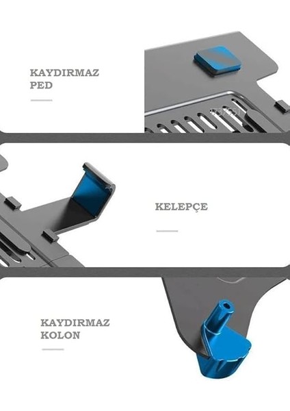 Bayou Nb Fp-2 Nb Monitör Standları Için 10-17INCH Uyumlu Vesa Montaj Laptop Standı modelleri