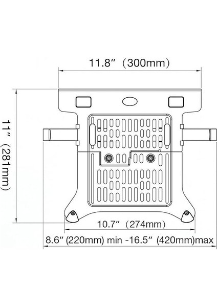 Bayou Nb Fp-2 Nb Monitör Standları Için 10-17INCH Uyumlu Vesa Montaj Laptop Standı fırsatları
