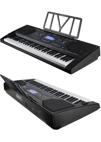 PS-4500K Tuş Hassasiyetli 61 Tuşlu Org Dijital LCD Ekran USB Mp3 Kulaklık Çanta Notalık Adaptör Dahil fırsatları