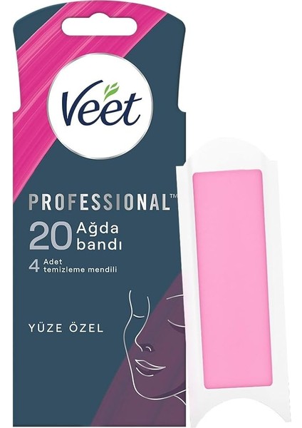 Easy Gelwax Teknoloji Normal Ciltler Için Yüze Özel Sir Ağda Bandı (1 x 20 Adet)