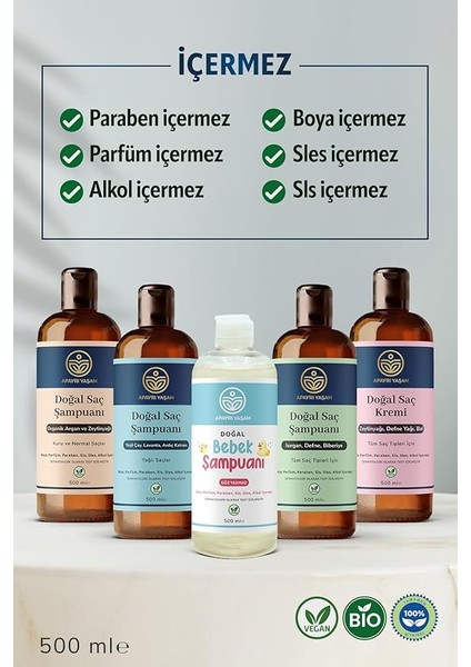 Yaşam Isırgan Defne Biberiye Özlü Tüm Saç Tipleri Için Besleyici ve Onarıcı Şampuan 500 ml fırsatları