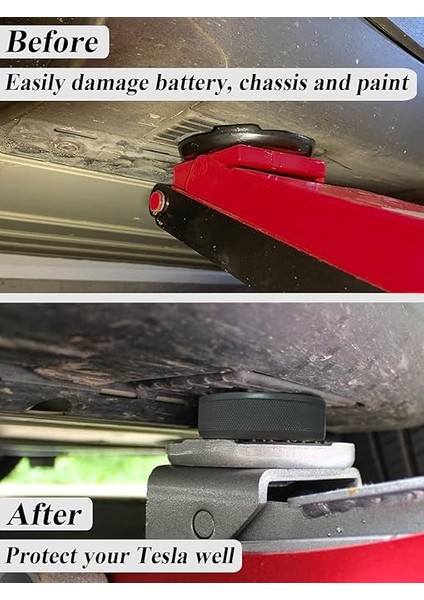 Uyumlu Lift Takozu - 4 Parça Jack Lift Pad Adaptörü - Tesla Model 3 S x Y ile Uyumlu fırsatları