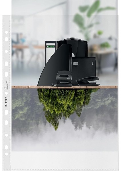 Recycle Poşet Dosya, A4, Şeffaf, 25 Adet