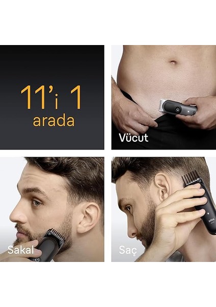 Hepsi Bir Arada Series 5, 11’i 1 Arada Tıraş Kiti, Keskin Bıçak, Vücut Tıraşı AIO5560 modelleri