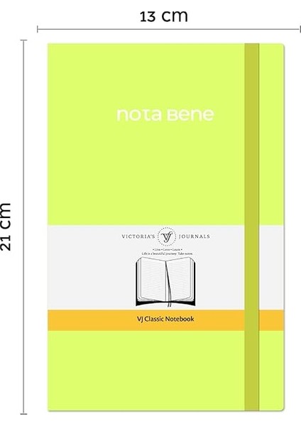 Journals Nota Bene Classic Esnek Kapak Defter 13X21 cm (Sarı) fiyatları
