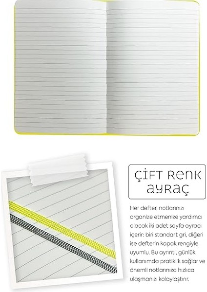 Journals Nota Bene Classic Esnek Kapak Defter 13X21 cm (Sarı) fırsatları