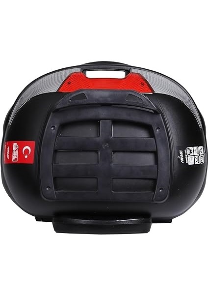 Motosiklet Çantası Arka Motosiklet Bagajı Kargo Taşıma Aparatlı Sırt Dayamalı Topcase Kuyruk Çantası Kilitlenebilir UNIVERSALCV46 (Siyah) fırsatları