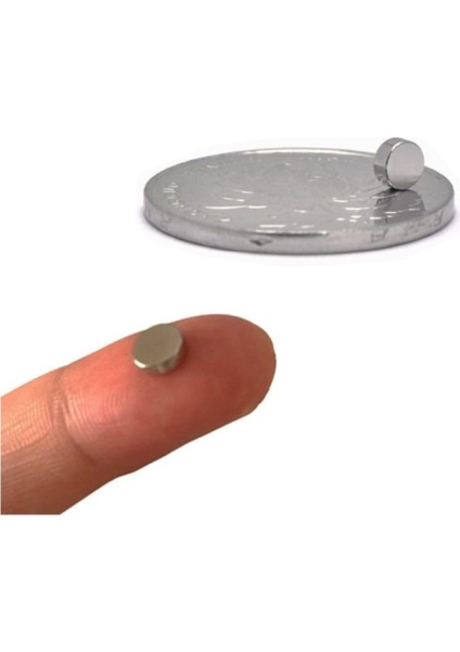 Magnet 25 Adet 6mm x 2mm Yuvarlak Güçlü Neodyum Mıknatıs Magnet(25'li Paket) indirimleri