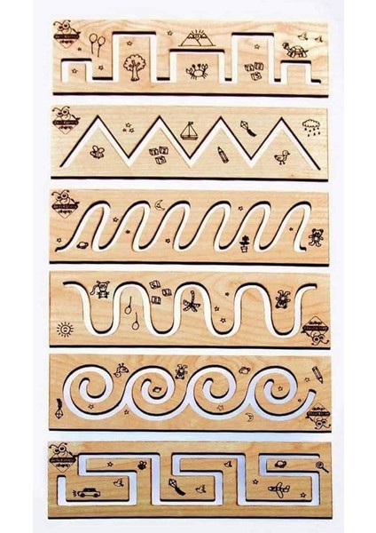 Karınca Ahşap Eğlenceli Çizim Kalıpları Eğitici Oyuncak