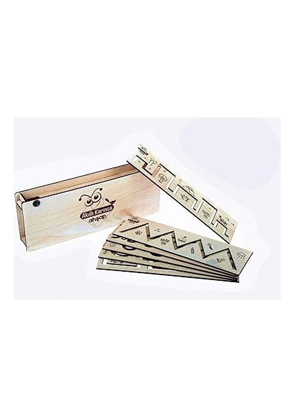 Karınca Ahşap Eğlenceli Çizim Kalıpları Eğitici Oyuncak fırsatları