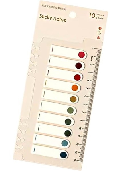Sticky Notes Şeffaf Renkli Yapışkan Not Kağıtları Defter Yer Imleri Etiket Ayraç 3'lü Set (Sonbahar) fırsatları