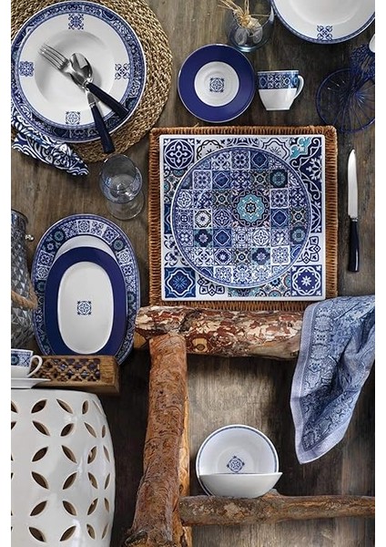 Porselen Leonberg 24 Parça 6 Kişilik Yemek Seti Bant Dekor 9429 fiyatları