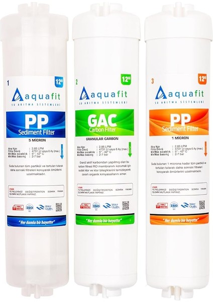 Kapalı Kasa Su Arıtma Cihazı 3'lü Su Arıtma Ön Filtresi