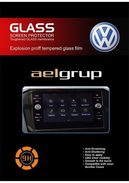 Passat 8 inç Navigasyon uyumlu 9H Temperli Ekran Koruyucu Cam fırsatları