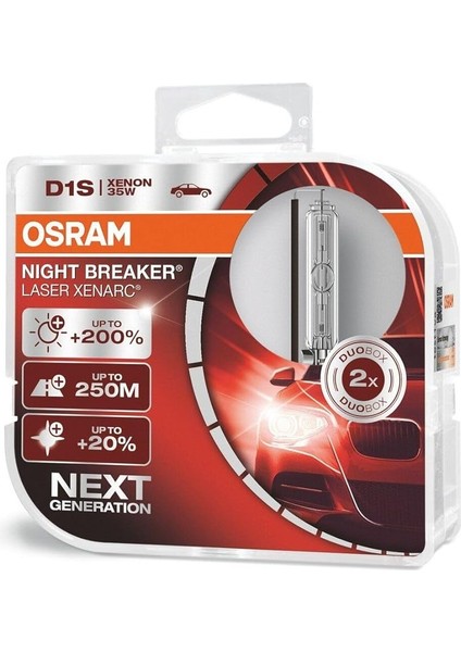 Next Generation D1S Night Breaker Laser Xenarc Xenon Ampul Seti +%200 12V 35W
