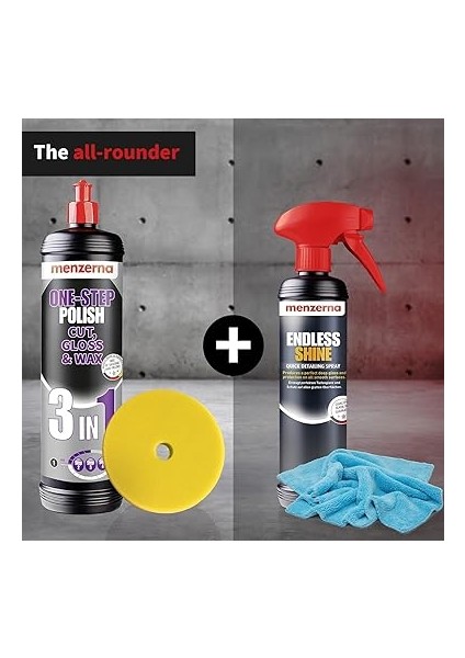 3'ü 1 Arada Tek Adım Cila - Orta Kesim Cila - Çok Parlak Kaplama ve Mühür Bir Arada (34 Oz) indirimleri