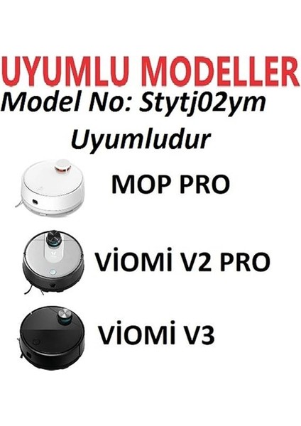 Siyah Yan Fırça 2'li Paket Mi Robot Vacuum Mop Pro(Model NO:STYTJ02YM) Vacuum Mop P ile Uyumlu fiyatları