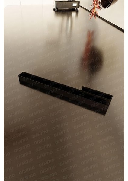 Mat Siyah Raf Altı Kağıt Havlu Askılığı ve Fincanlık | Portatif Dolap Altı Havlu Bardak Fincan Askı modelleri