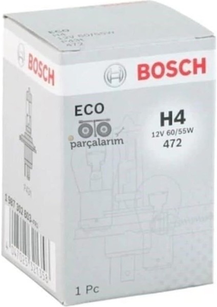 - Ampul H4 12V Standart H4 Ampul 55 / 60W Tırnaklı P43T DKM8855NM ile Uyumlu