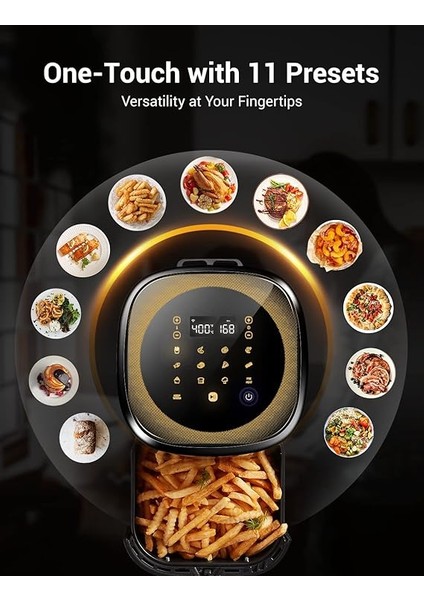 K10 Airfryer, Fritöz, 5 Litre Xl, 1500 W, Siyah modelleri