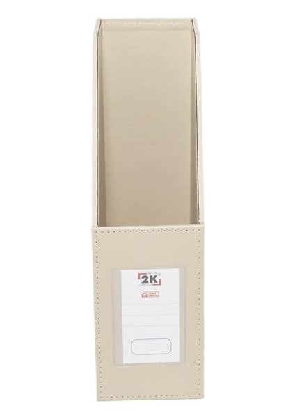 Magazinlik Suni Deri Masa Üstü Evrak/dosya Düzenleyici 23 * 30 * 9 Cm. Bej indirimleri