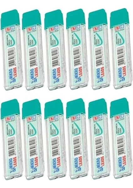 Kalem Ucu 2b 0,7 mm 12 Adet Mekanik Uçlu Otomatik Kurşun Kalem Ucu 2b 60MM x 0,7mm Siyah Mikro Uç Kısa fiyatları