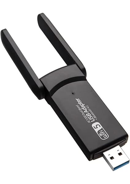 Wireless Adaptör Wifi Ağ Kartı Masaüstü Bilgisayar Pc ile Uyumlu 2,4g 5g Destekler 1300MBPS USB 3.0 Dual Band USB Adapter 2,4GHZ-5,82GHZ AC1300 fiyatları