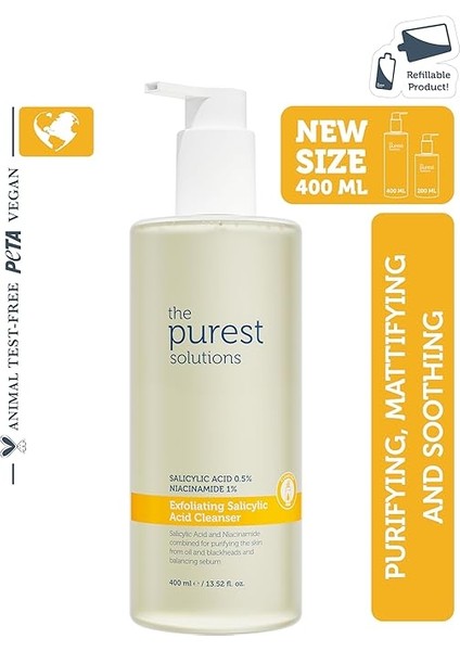 Purest Solutions Exfoliating Salicylic Acid Cleanser Temizleyici 400 ml fiyatları